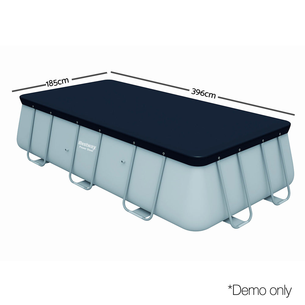 Pool Covers & Accessories: Bestway Pool Cover Fits 4.12x2.01m Above Ground Swimming Pool PVC Blanket