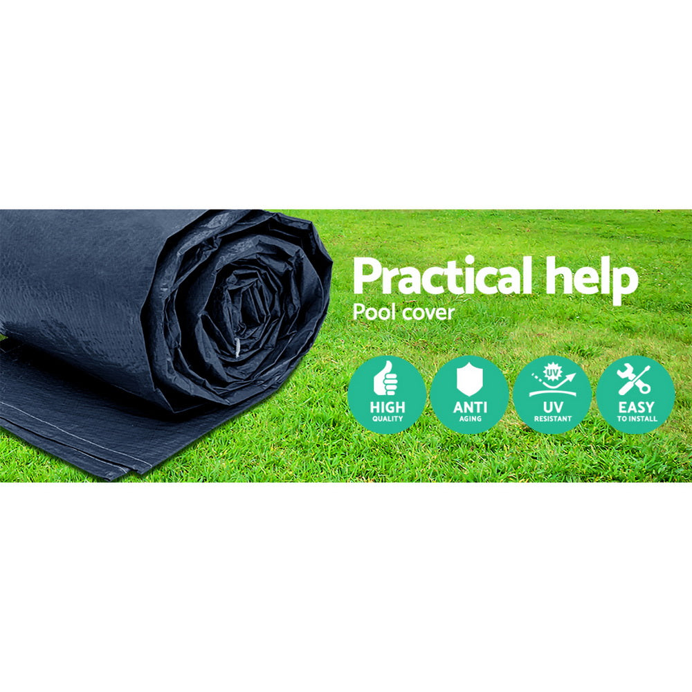 Pool Covers & Accessories: Bestway Pool Cover Fits 4.12x2.01m Above Ground Swimming Pool PVC Blanket