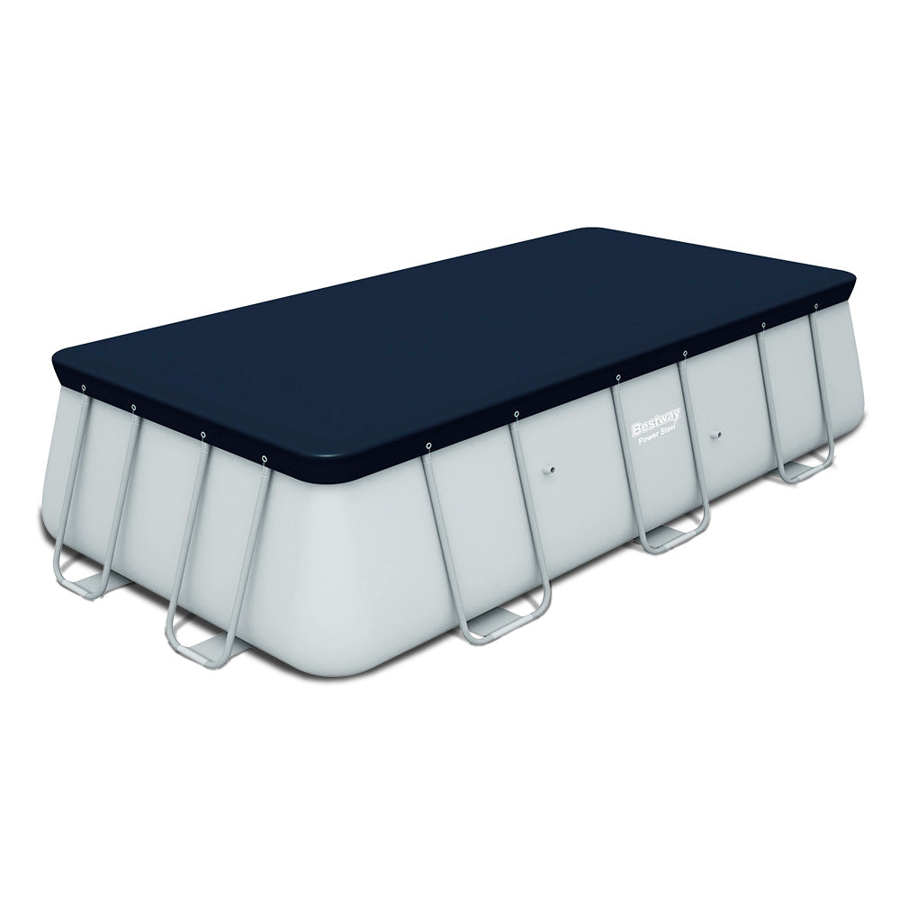 Pool Covers & Accessories: Bestway Pool Cover Fits 4.12x2.01m Above Ground Swimming Pool PVC Blanket