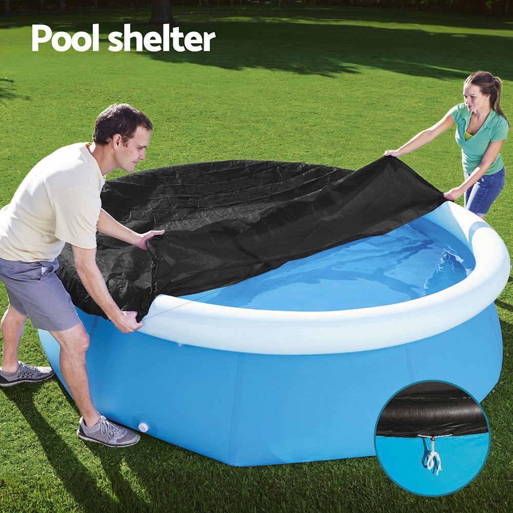 Pool Covers & Accessories: Bestway Pool Cover Fits 2.44m Above Ground Swimming Pool PVC Blanket