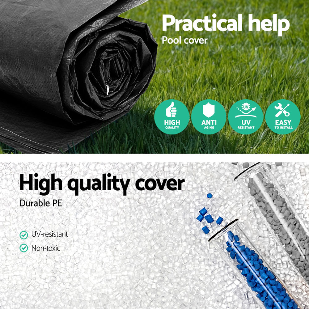 Pool Covers & Accessories: Bestway Pool Cover Fits 2.44m Above Ground Swimming Pool PVC Blanket