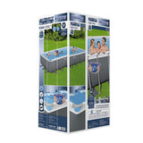 Swimming Pools: Bestway Swimming Pool 732x366x132cm Steel Frame Above Ground Pools Ladder 30045L