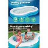 Swimming Pools: Bestway Kids Pool 262x157x46cm Inflatable Above Ground Swimming Pools 544L