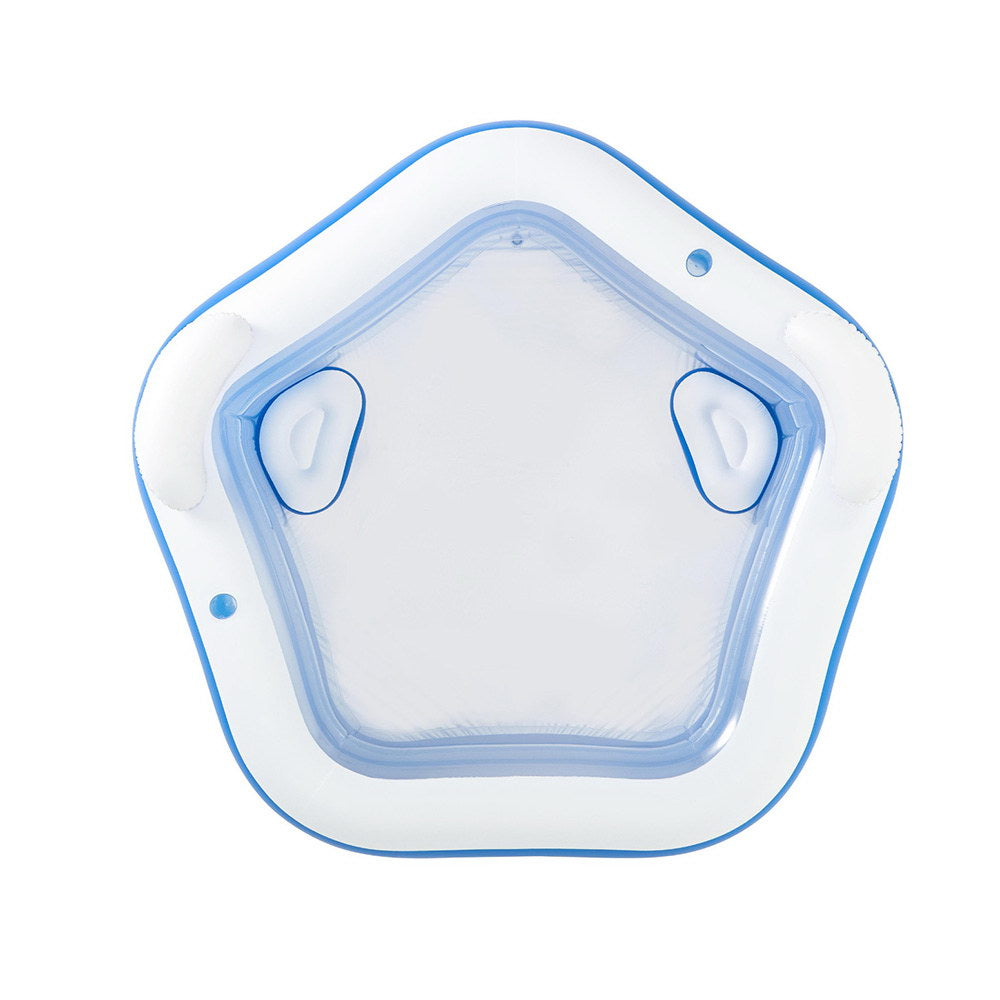 Pool Toys & Inflatables: Bestway Kids Inflatable Pool Above Ground Pools Seat Cushions Cup Holder 213x206cm