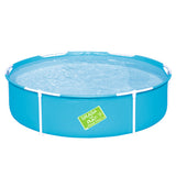 Swimming Pools: Bestway Kids Pool 152x38cm Round Steel Frame Swimming Pools Above Ground 580L