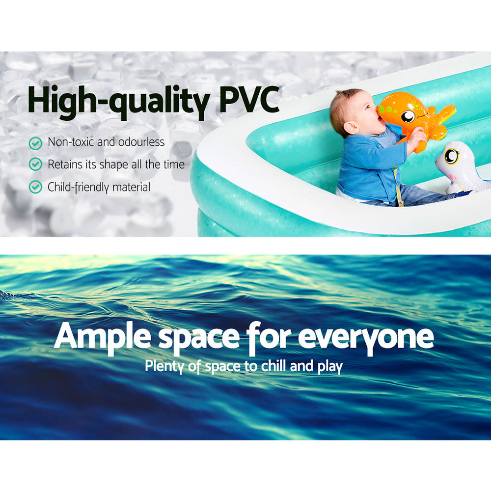 Swimming Pools: Bestway Kids Pool 200x146x48cm Inflatable Above Ground Swimming Pools 450L