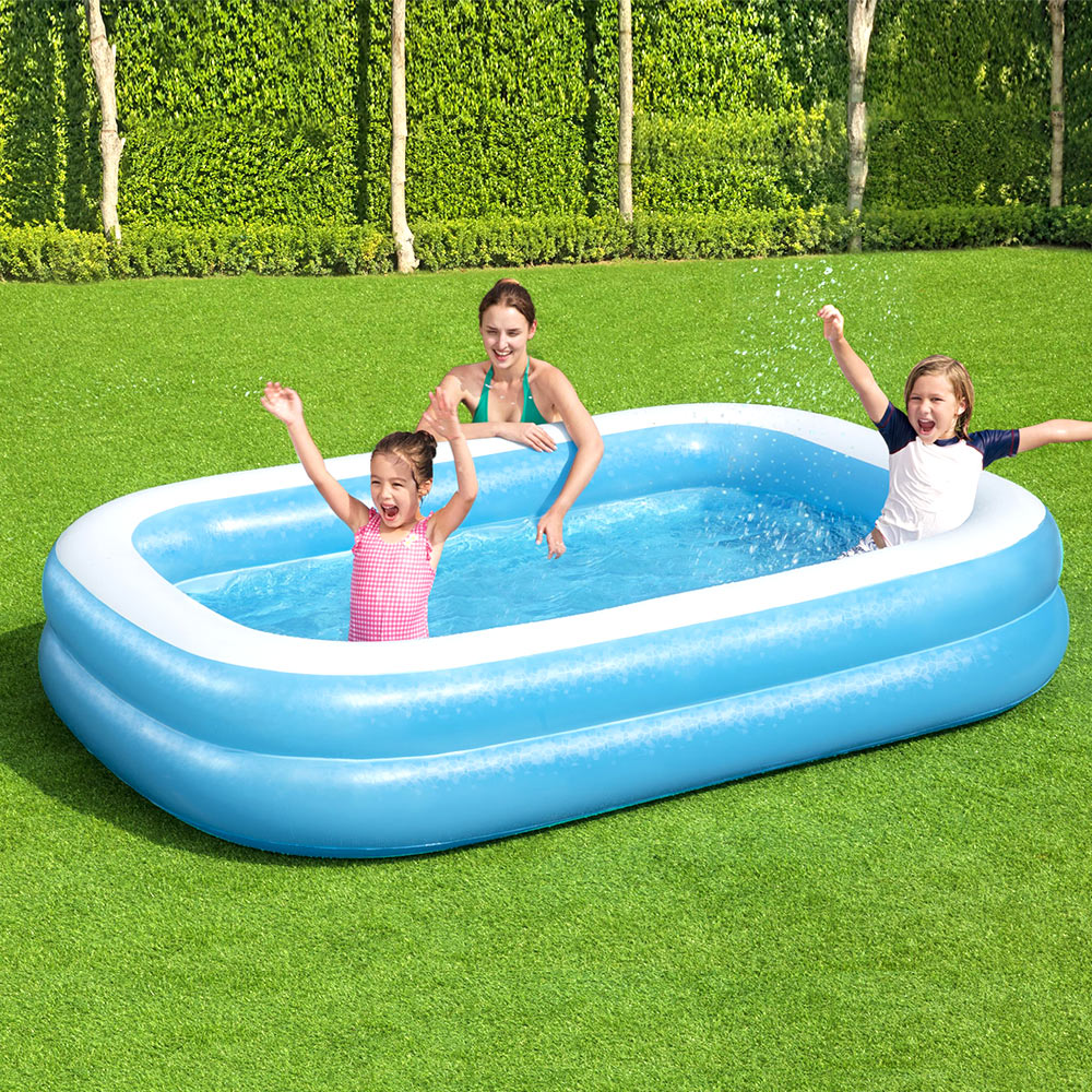 Swimming Pools: Bestway Kids Pool 262x175x51cm Inflatable Above Ground Swimming Pools 778L