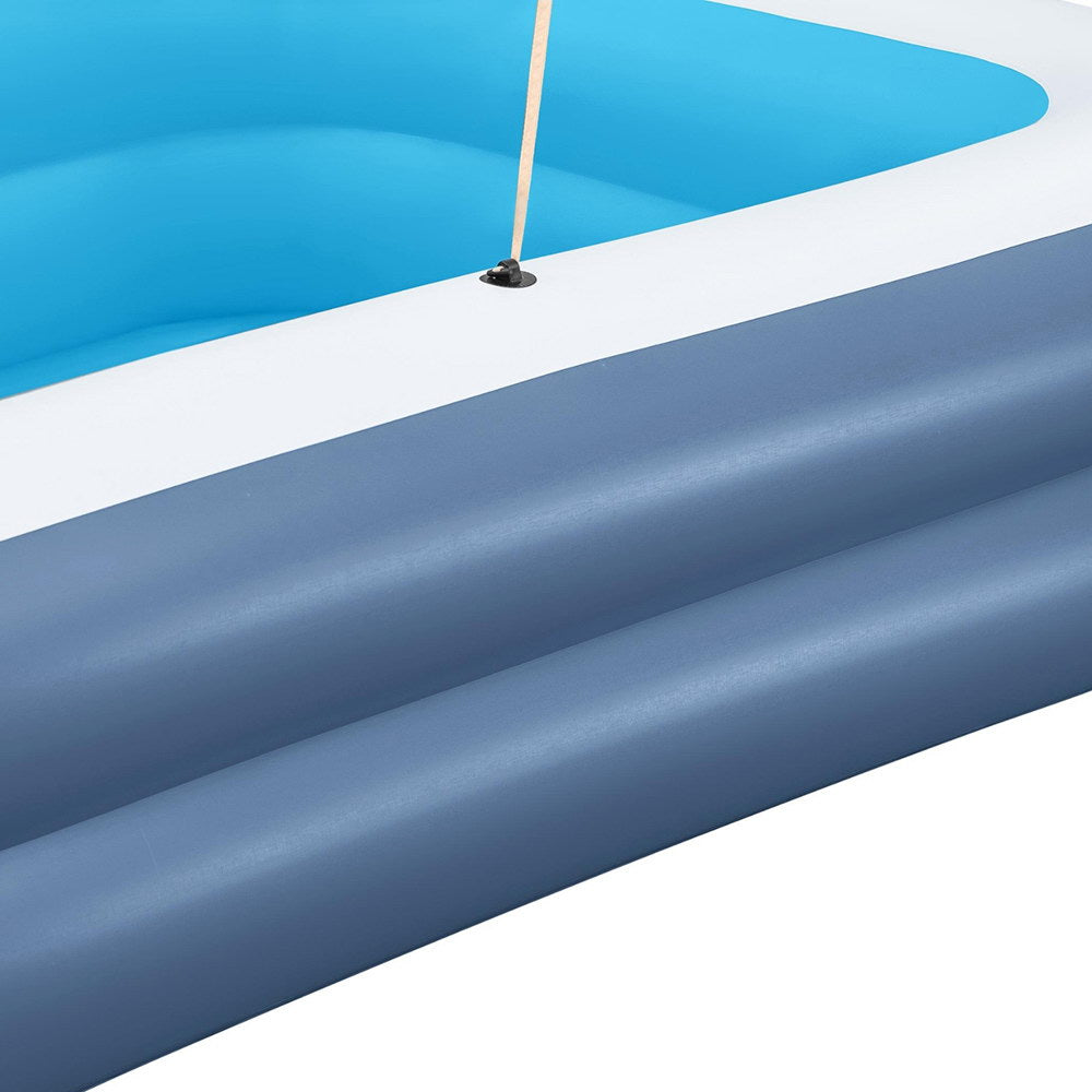 Swimming Pools: Bestway Kids Inflatable Pool Above Ground Splash Pool with Sunshade 254x178cm