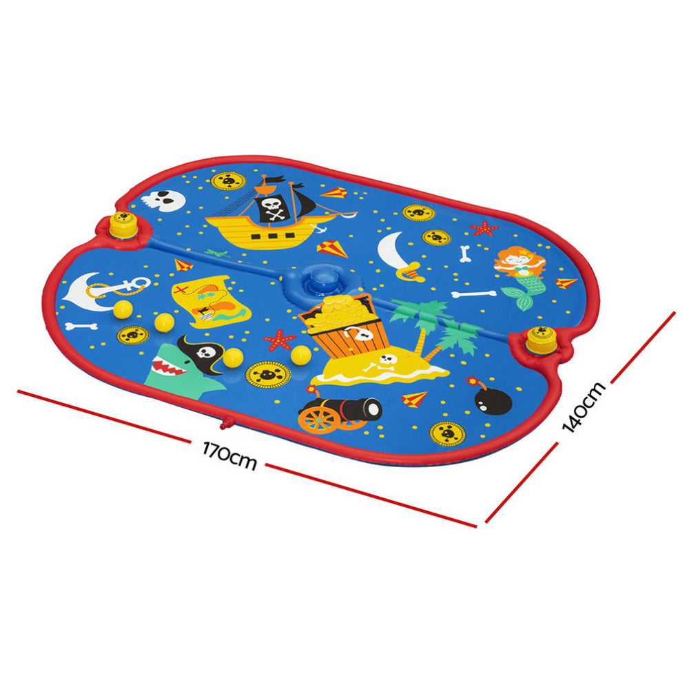 Outdoor Play Equipment: Bestway Kids Splash Pad Pool Sprinkler Spray Play Mat Water Fun Toys 170cm x140cm