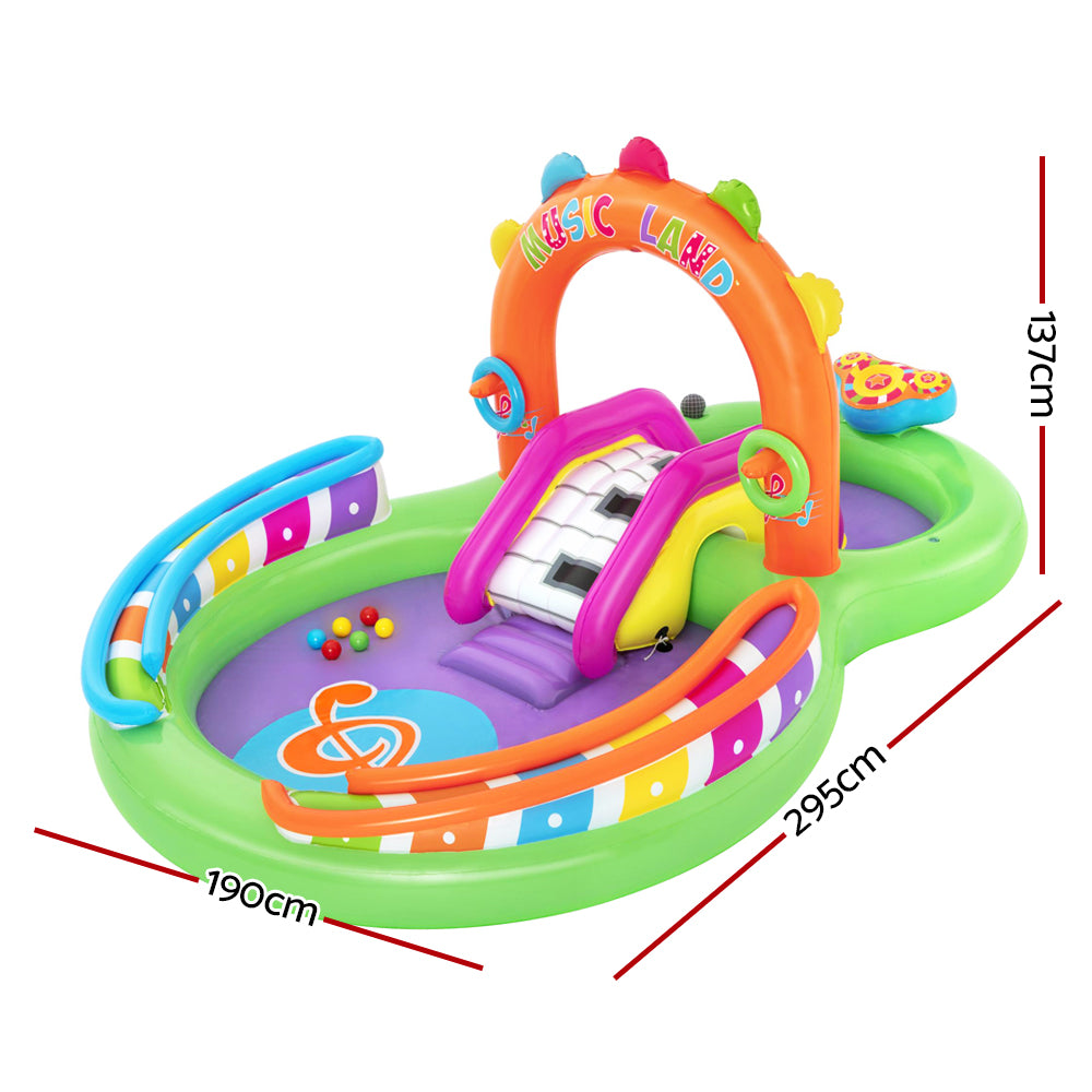 Swimming Pools: Bestway Kids Pool 295x190x137cm Inflatable Above Ground Swimming Play Pools 349L