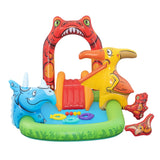 Pool Toys & Inflatables: Bestway Kids Inflatable Play Splash Pool with Slide Ball Tossing Toys 242x140cm