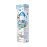 98765-Bestway Kids Pool 183x51cm Steel Frame Swimming Play Pools Canopy 930L