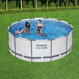 Swimming Pools: Bestway 366cm Swimming Pool Above Ground Pools Round Filter Pump Cover Ladder