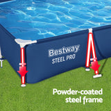 Bestway Swimming Pool 300x201x66cm Steel Frame Above Ground Pools 3300L