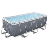 Swimming Pools: Bestway Swimming Pool 412x201x122cm Steel Frame Pool Set w/Pump Ladder