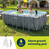 Swimming Pools: Bestway Swimming Pool 412x201x122cm Steel Frame Pool Set w/Pump Ladder