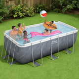 Swimming Pools: Bestway Swimming Pool 412x201x122cm Steel Frame Pool Set w/Pump Ladder