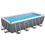 Swimming Pools: Bestway Swimming Pool Steel Frame Pool Set w/ Filter Pump Ladder Cover 488x244cm