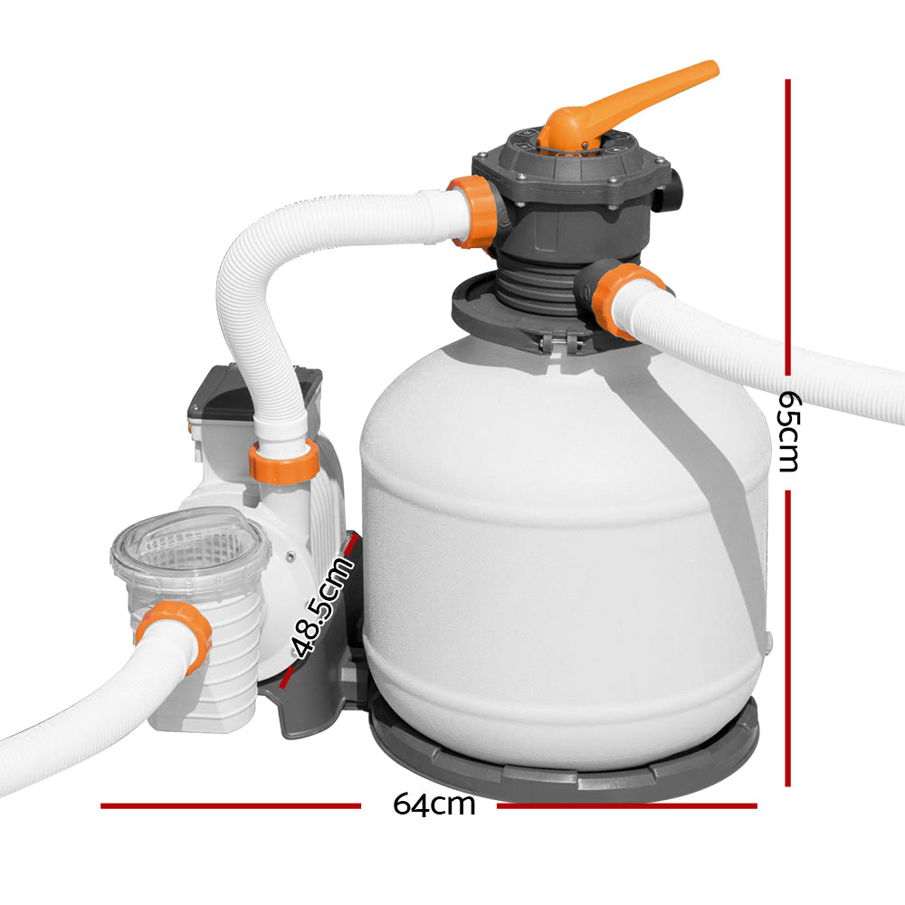 Swimming Pools: Bestway Pool Pump Sand Filter 3000GPH 11355L/H Pools Flowclear Filters