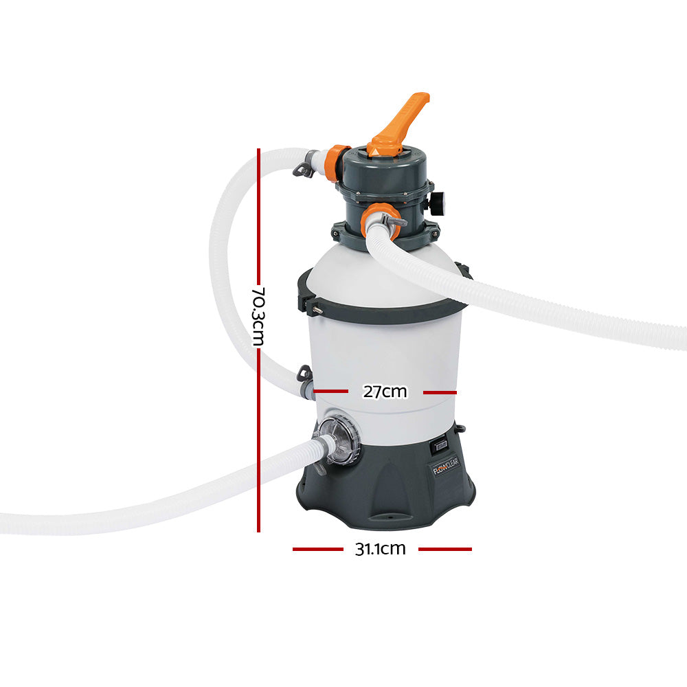 Swimming Pools: Bestway Pool Pump Sand Filter 800GPH 3028L/H Pools Flowclear Filters