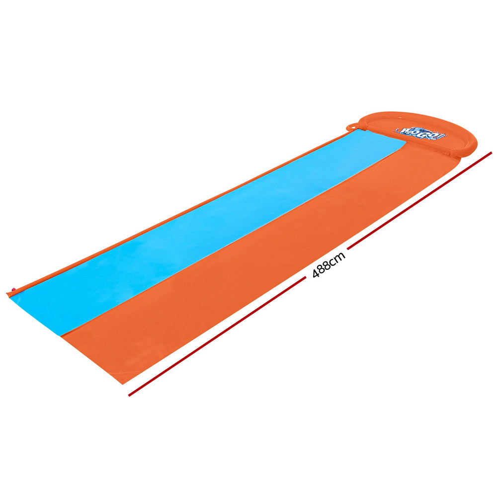 Pool Toys & Inflatables: Bestway Water Slide Kids Slip 488cm Dual Slides Inflatable Splash Pad