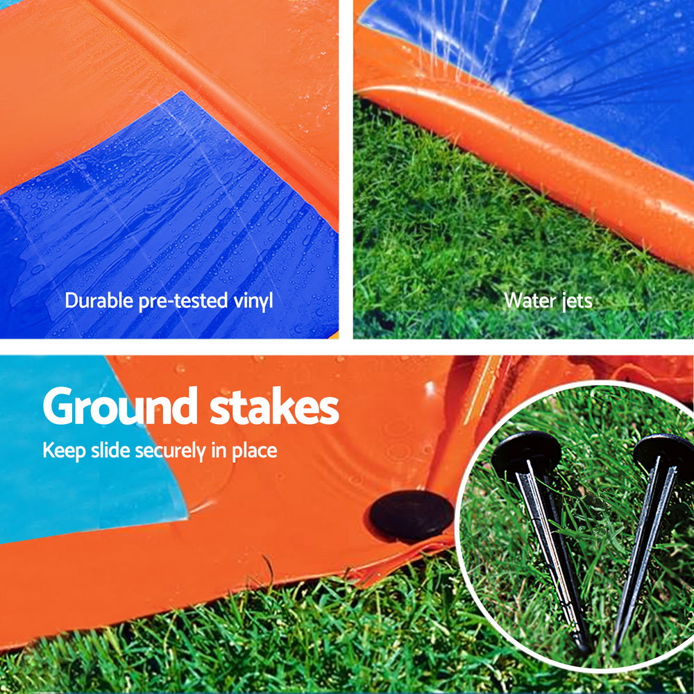Pool Toys & Inflatables: Bestway Water Slide Slip Kids 488cm Triple Slides