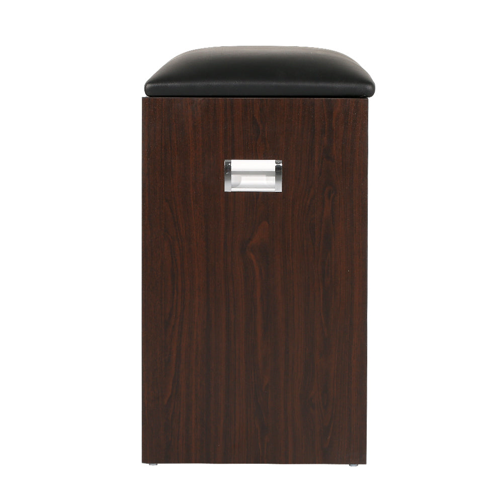 Shoe Storage: Artiss Shoe Rack Cabinet Bench 3-tier 15 Pairs Walnut