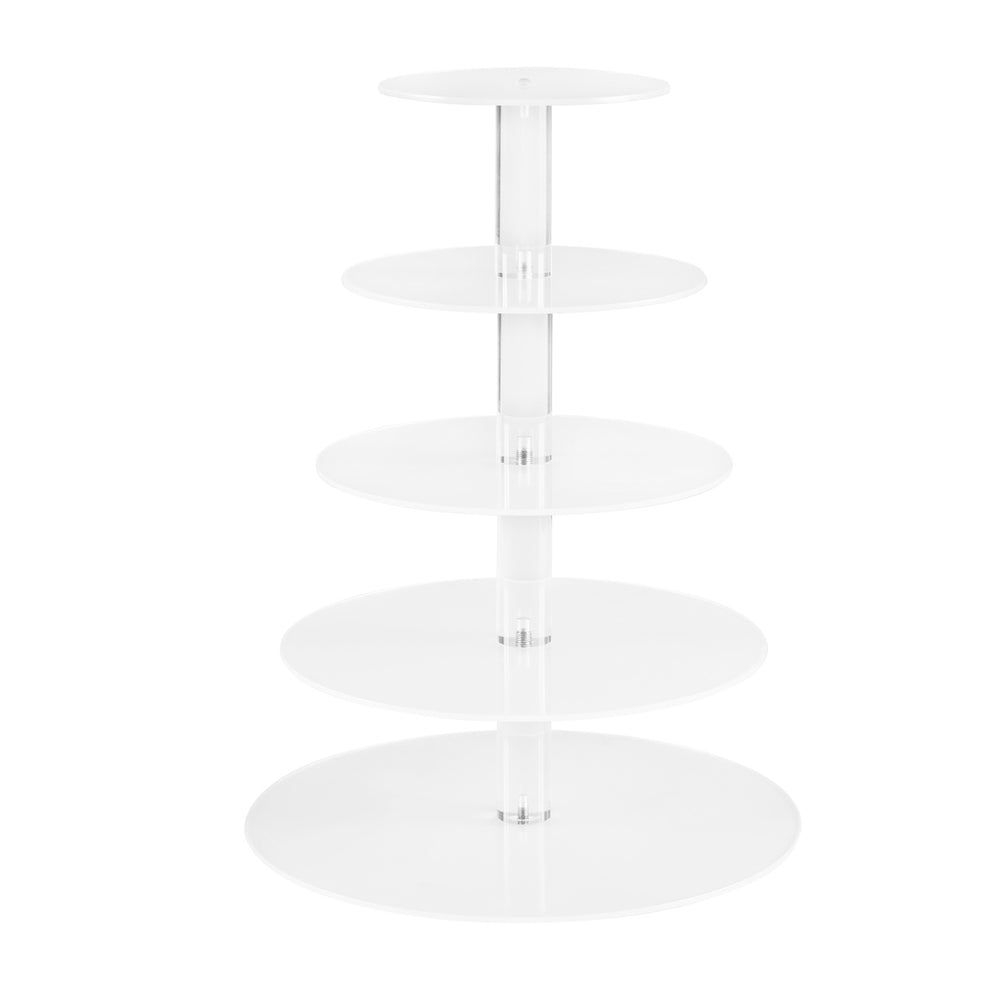Calendars, Organisers & Planners: 5-Star Chef Cake Stand 5 Tiers Acrylic Holder Display Round Clear Wedding Party