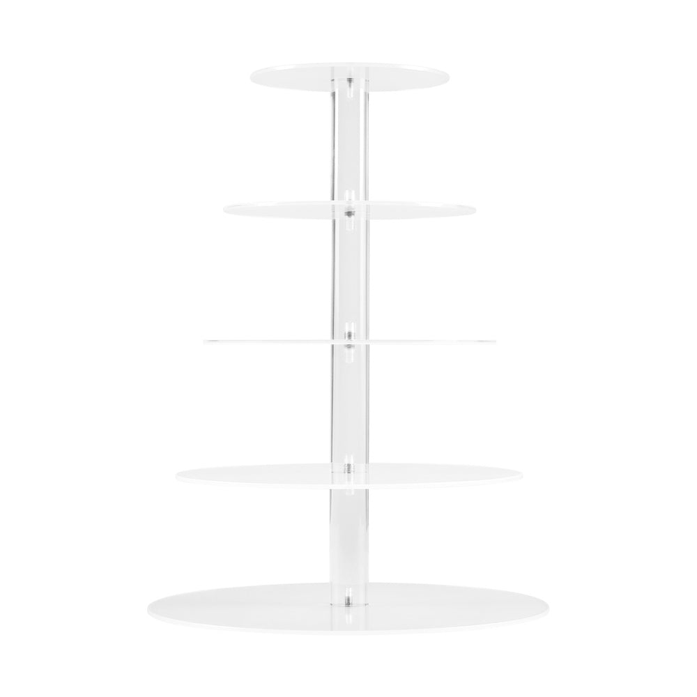 Calendars, Organisers & Planners: 5-Star Chef Cake Stand 5 Tiers Acrylic Holder Display Round Clear Wedding Party