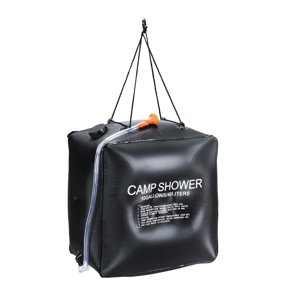 Portable Toilets & Showers: Weisshorn Camping Shower Bag 40L Black