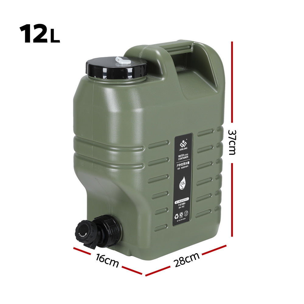 Portable Toilets & Showers: Weisshorn12L Water Container Jerry Can Bucket Camping Outdoor Storage Tank