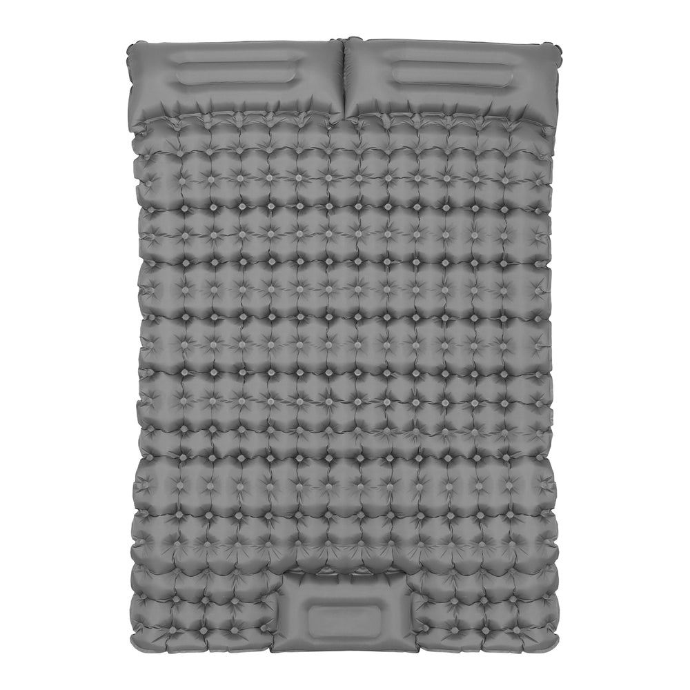 Inflatable Mattresses: Weisshorn Self Inflating Mattress Camping Sleeping Mat Air Bed Double Pillow Bag