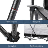 Weisshorn Camping Chair Double Folding Moon Chair Portable Seat 240KG