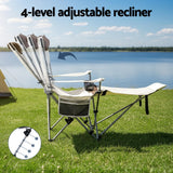Camp Furniture: Weisshorn Camping Chair Reclining Adjustable Portable Outdoor Folding Lightweight