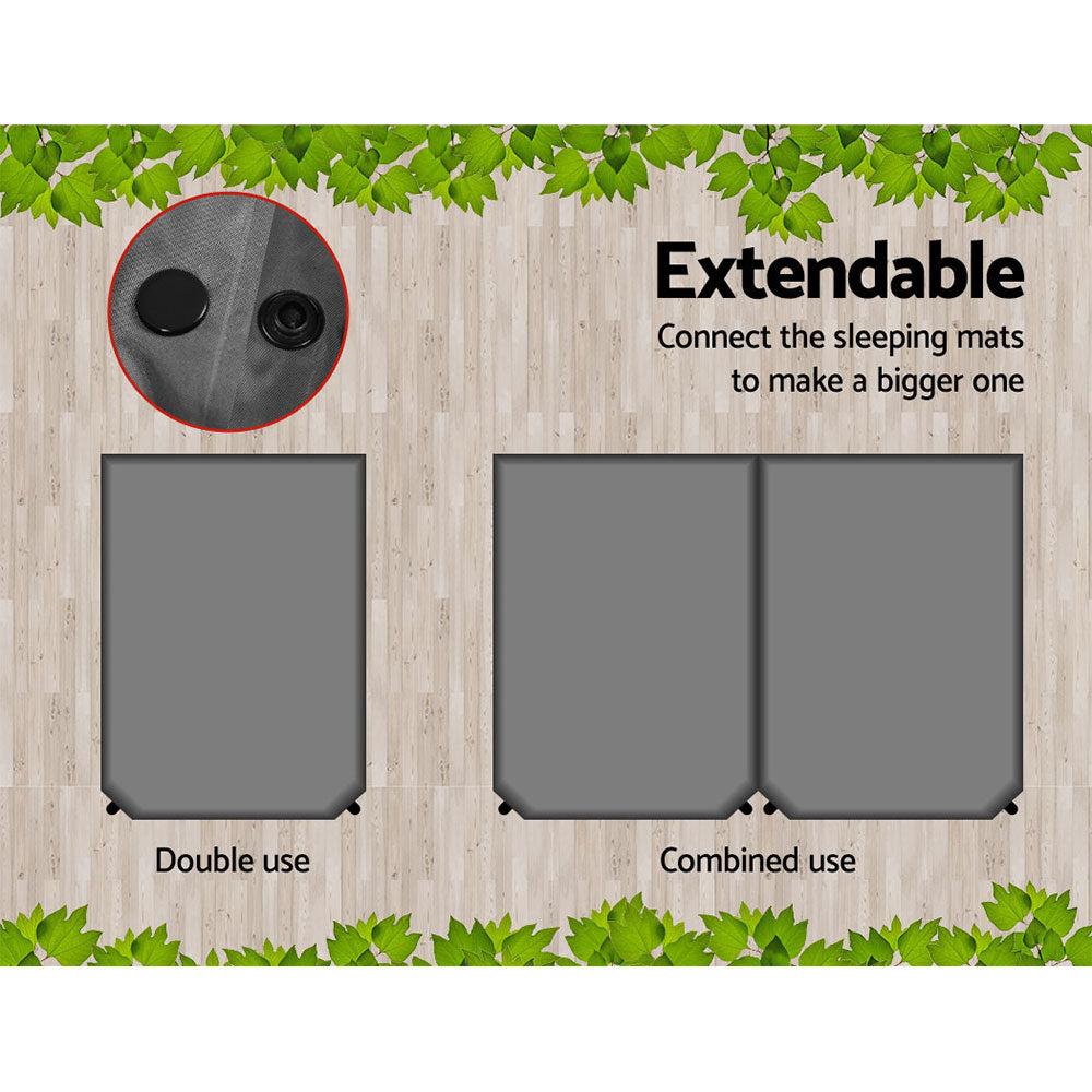 Inflatable Mattresses: Weisshorn Self Inflating Mattress - Grey