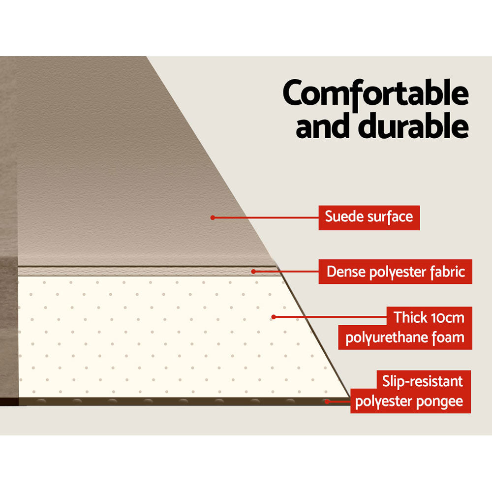 Inflatable Mattresses: Weisshorn Self Inflating Mattress Camping Sleeping Mat Air Bed Single Coffee