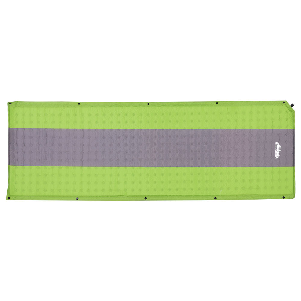 Inflatable Mattresses: Weisshorn Self Inflating Mattress Camping Sleeping Mat Air Bed Pad Single Green