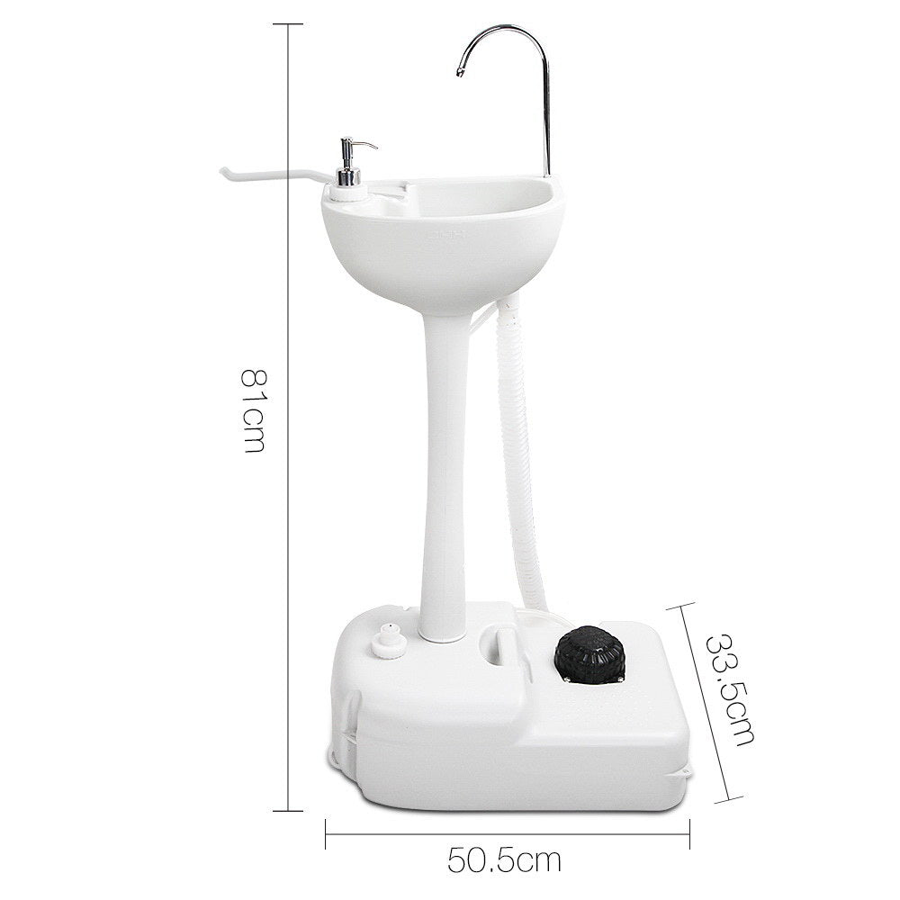 Kitchen & Bathroom DIY: Weisshorn Camping Basin Portable Hand Wash Sink Stand 19L Capacity