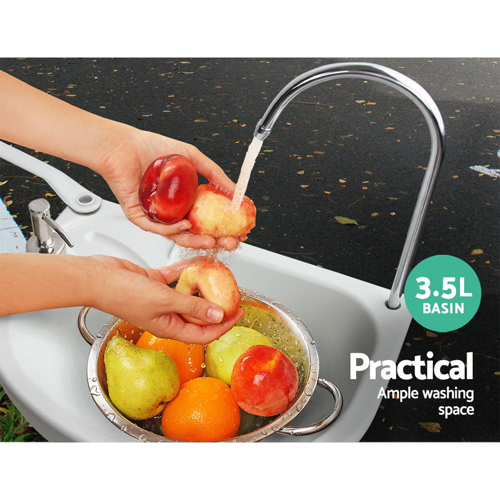Kitchen & Bathroom DIY: Weisshorn Camping Basin Portable Hand Wash Sink Stand 19L Capacity