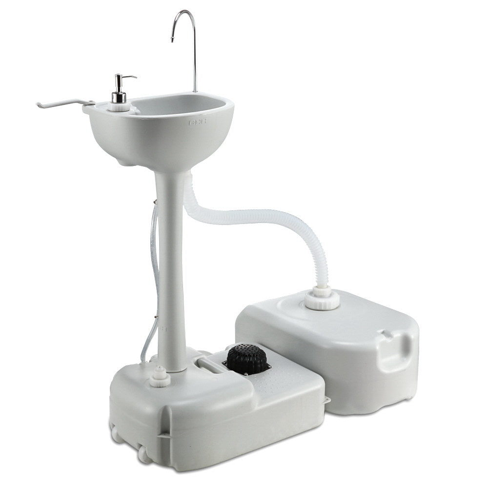 Kitchen & Bathroom DIY: Weisshorn Camping Basin Portable Hand Wash Sink Stand 43L Capacity