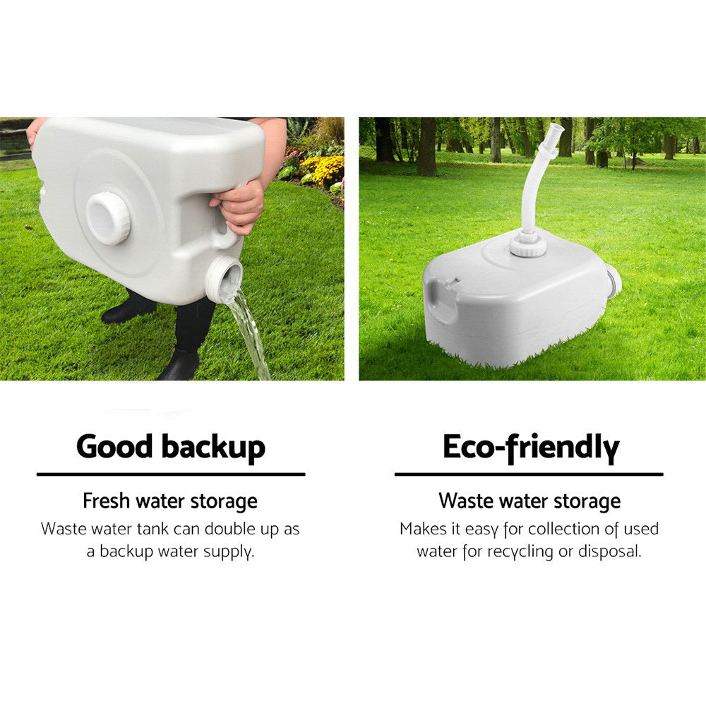 Kitchen & Bathroom DIY: Weisshorn Camping Basin Portable Hand Wash Sink Stand 43L Capacity