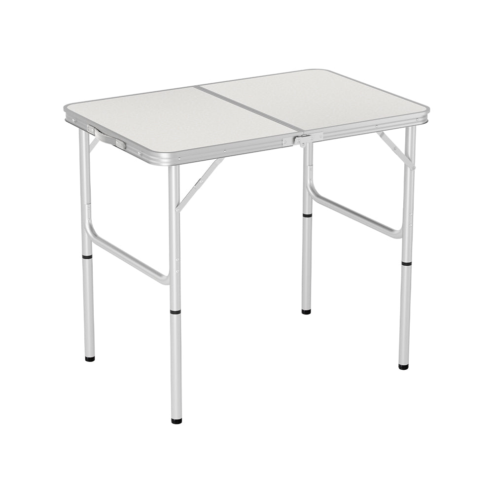 Camp Furniture: Weisshorn Folding Camping Table 90CM Adjustable Portable Outdoor Picnic Desk