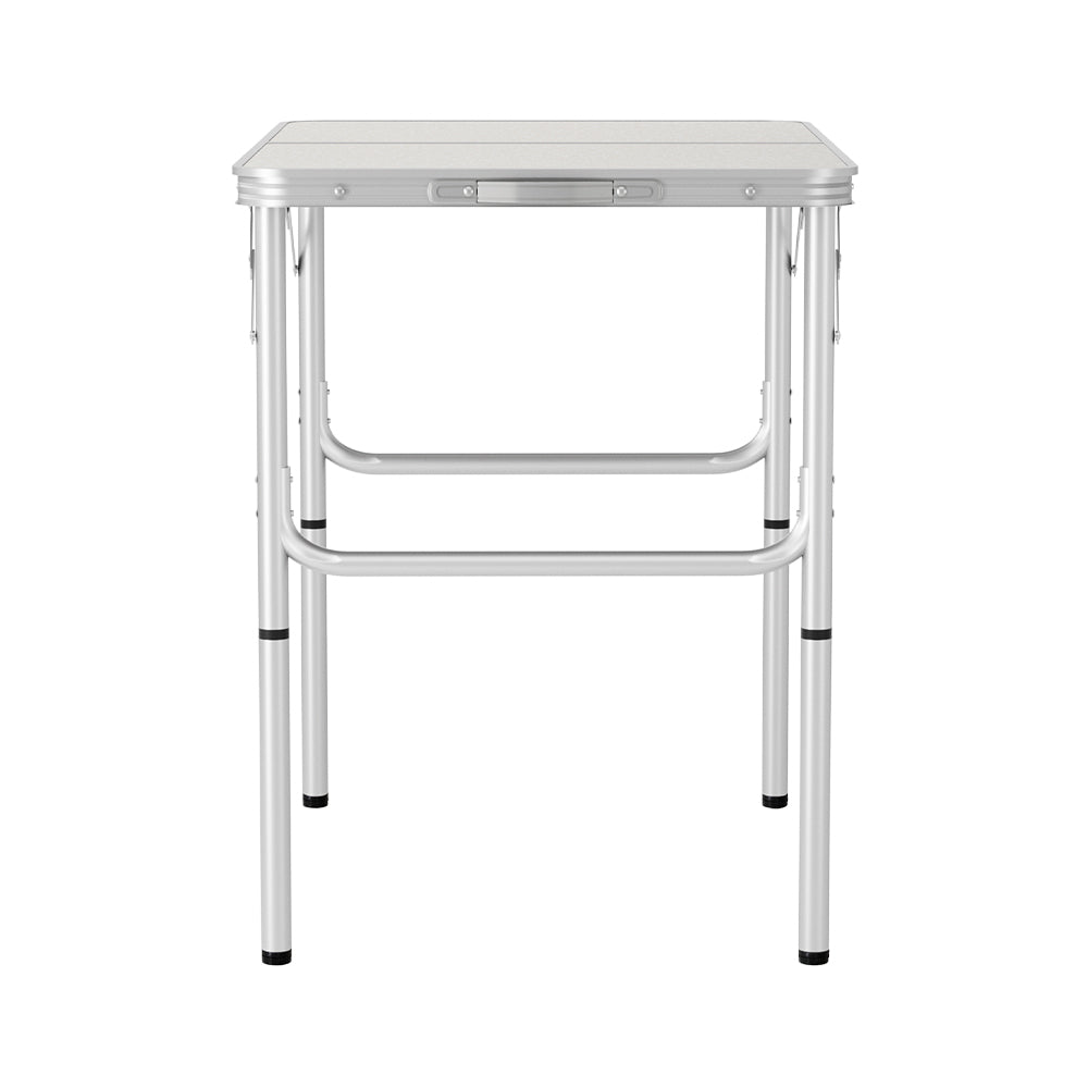 Camp Furniture: Weisshorn Folding Camping Table 90CM Adjustable Portable Outdoor Picnic Desk