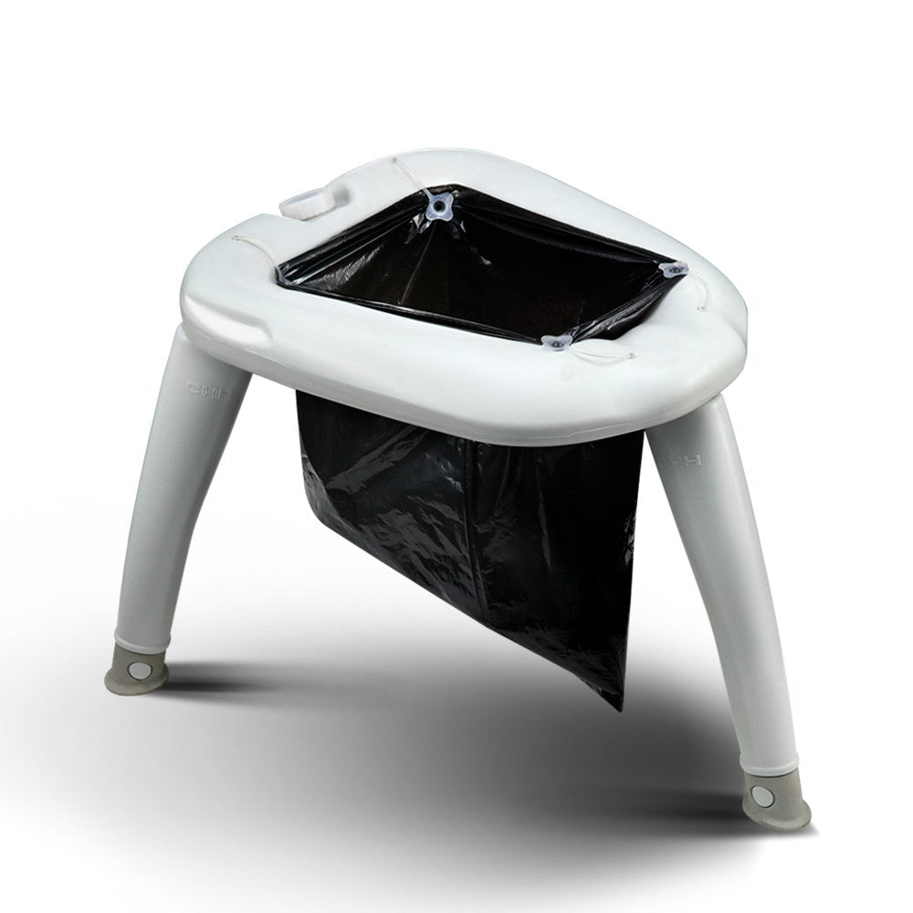 Portable Toilets & Showers: Weisshorn Portable Folding Toilet Camping Outdoor Caravan Plastic Bag