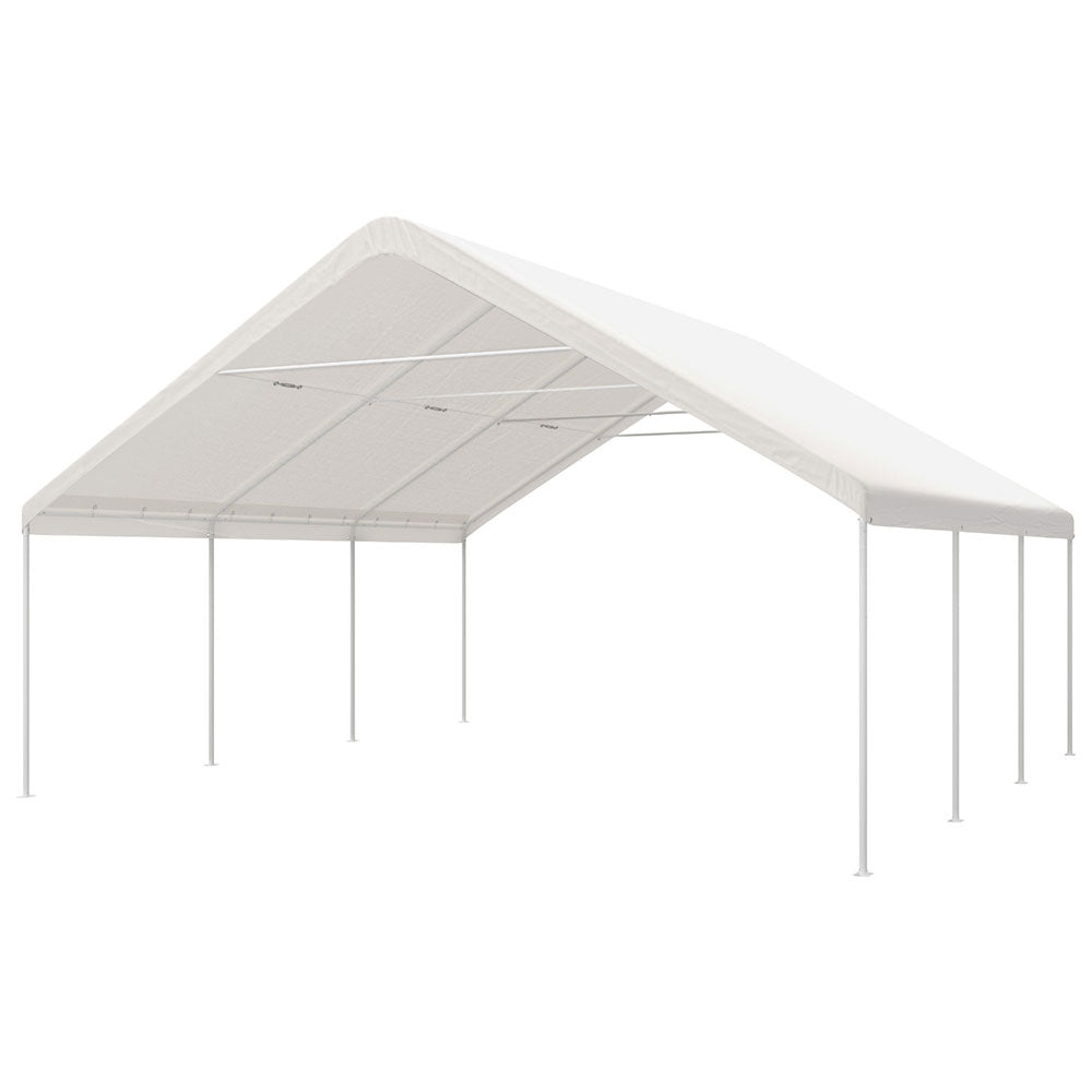Canopies & Gazebos: Instahut Carports 6x6m Carport Kits Steel Shelter Gazebo Canopy Garage Portable Garden Shed