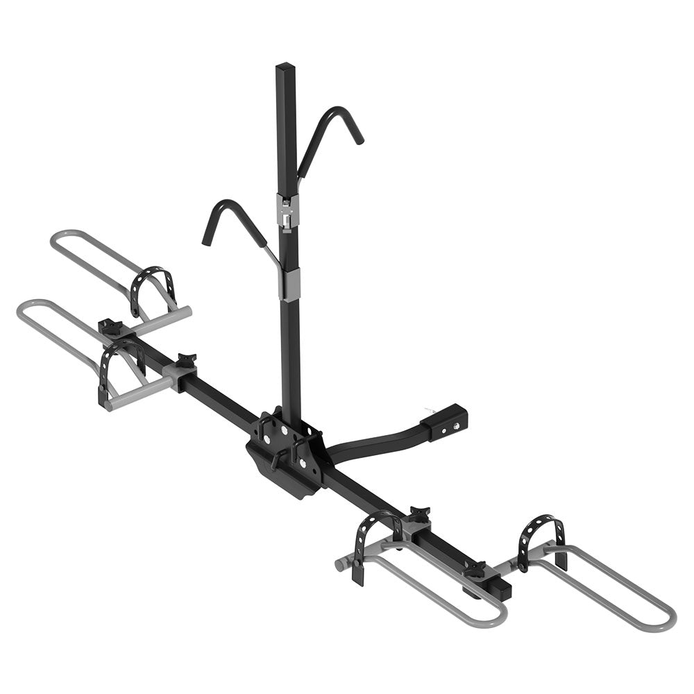 Bicycle Stands & Storage: Giantz 2 Bicycle Bike Carrier Rack Car 2" Hitch Mount Platform Foldable Black,Giantz 2 Bicycle Bike Carrier Rack Car 2" Hitch Mount Platform Foldable Black
