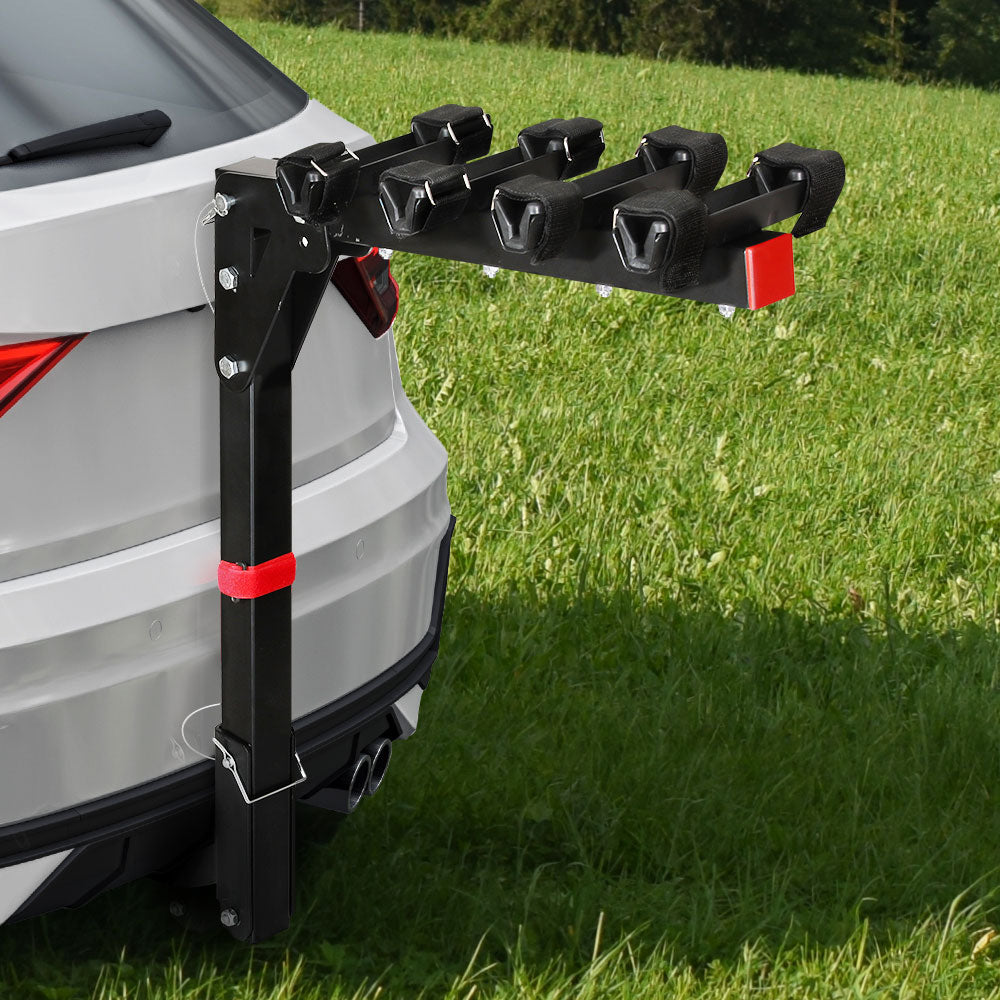 Bicycle Stands & Storage: Giantz 4 Bicycle Bike Carrier Rack Car 2" Hitch Mount Foldable Black,Giantz 4 Bicycle Bike Carrier Rack Car 2" Hitch Mount Foldable Black