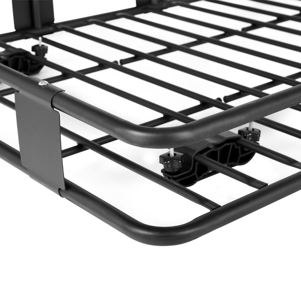 Cross Bar: Giantz Universal Car Roof Rack Basket Luggage Vehicle Cargo Carrier 160cm Black
