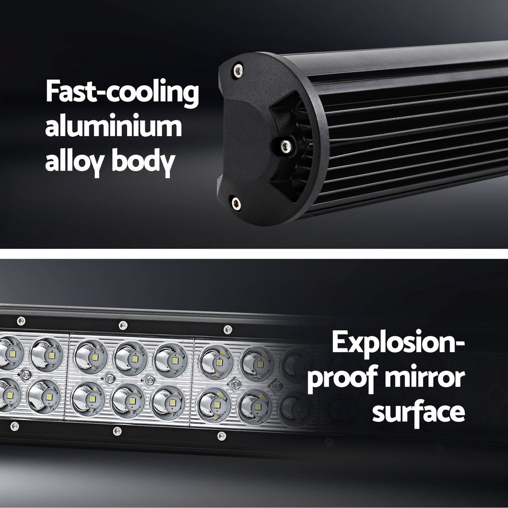 Automotive Lights: Giantz LED Driving Light 20 Inch Flood Spot Light Bar Driving Lamp Offroad Truck