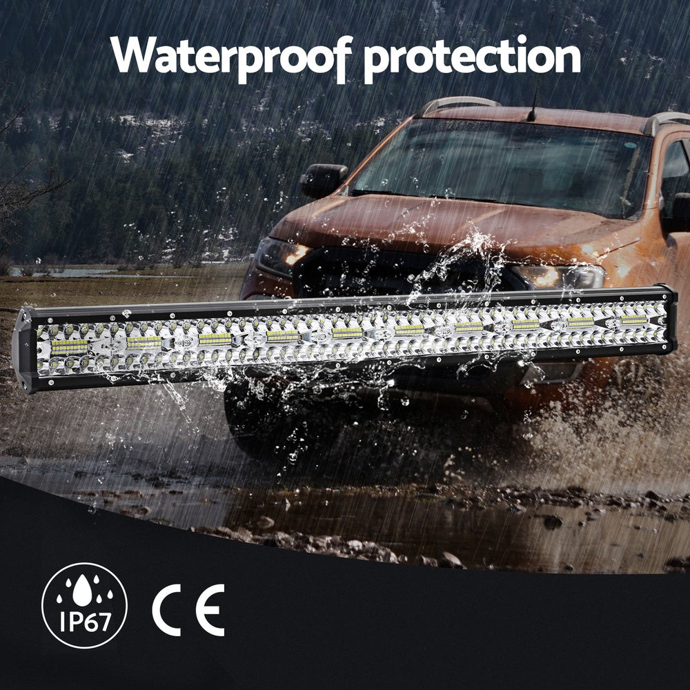 Automotive Lights: Giantz LED Driving Light 28 Inch Flood Spot Light Bar Driving Lamp Offroad Truck